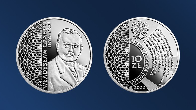 Srebrna moneta poświęcona Władysławowi Grabskiemu otworzy tegoroczny cykl emisji NBP z serii „Wielcy polscy ekonomiści”.