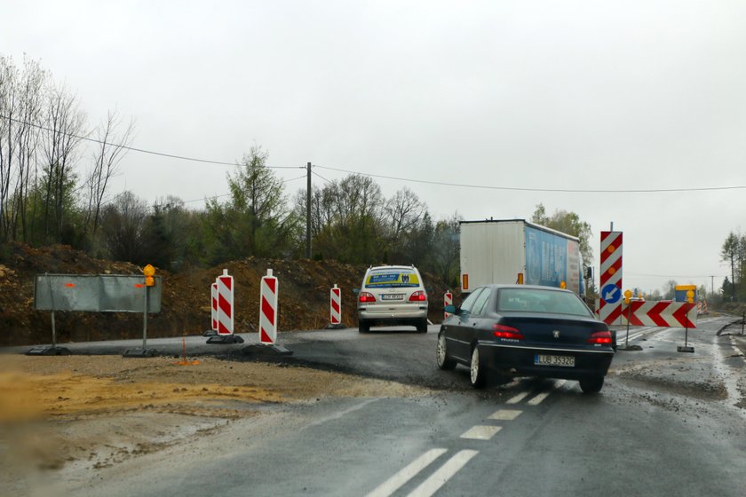 Remont na trasie Lublin-Biłograj