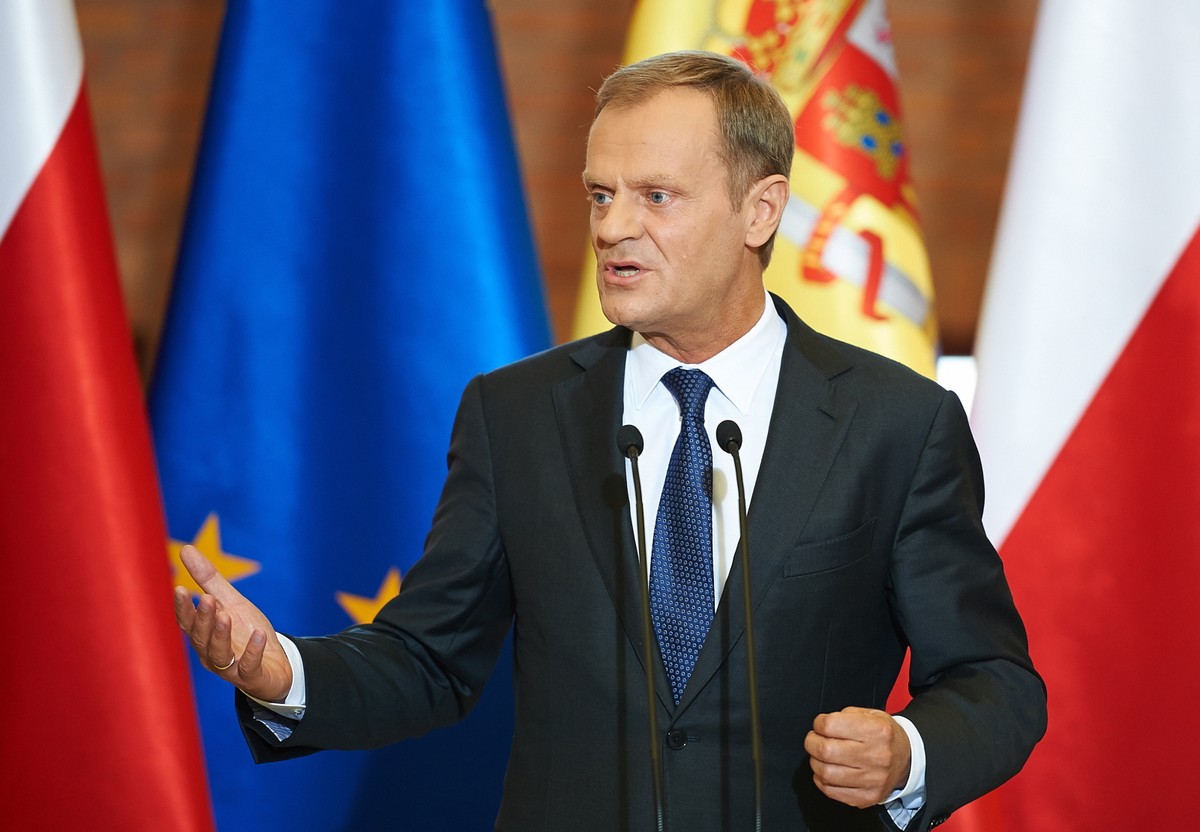 Premier Donald Tusk. Fot. PAP/Adam Warżawa