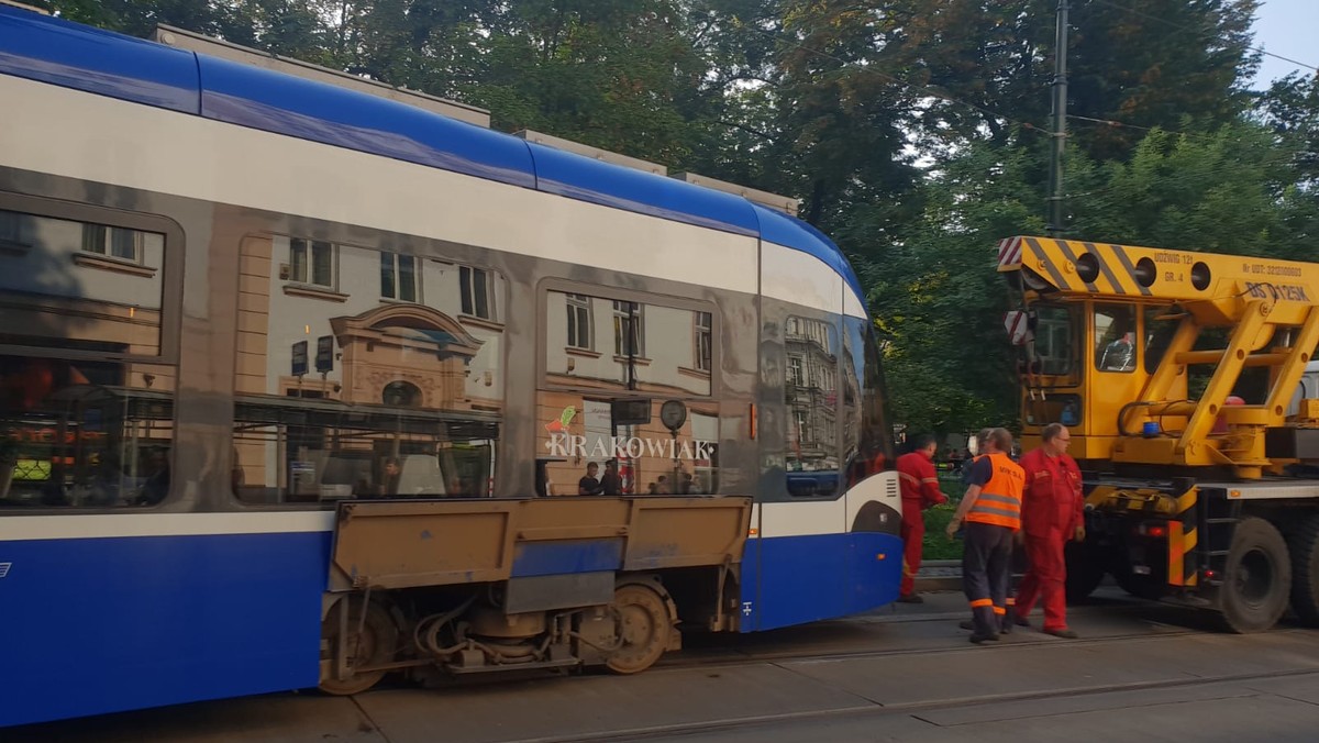 Kraków: Wykolejenie Tramwaju w centrum. Utrudnienia