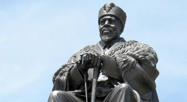 The 12-foot statue of Kenya’s first President Jomo Kenyatta at KICC