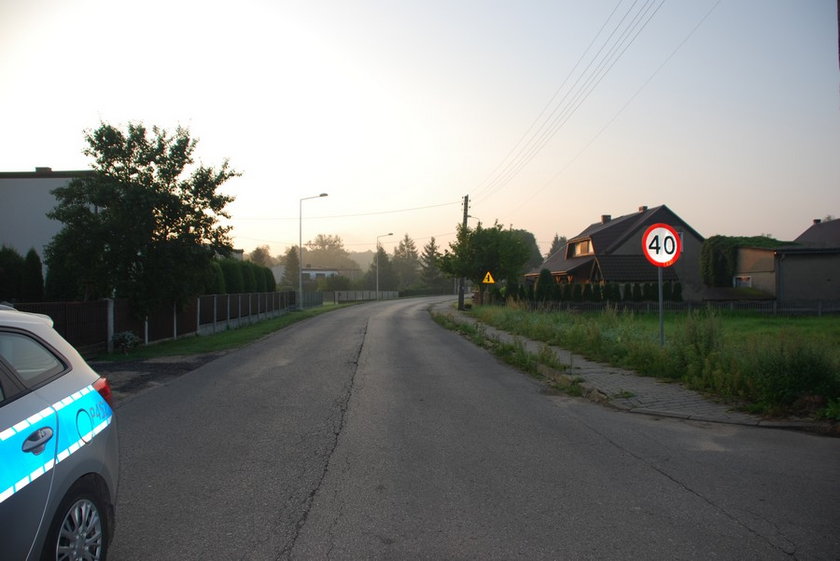 Wypadek na drodze w Chwostku