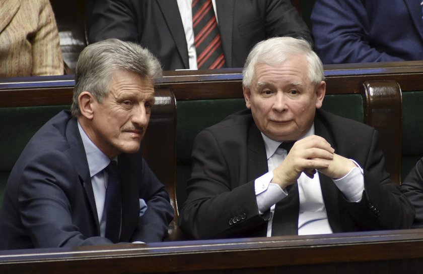 Stanisław Piotrowicz i Jarosław Kaczyński