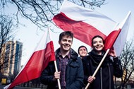 13.03.2014 Warszawa. tegoroczni maturzyści Dominika, Paweł i Bartek