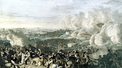 Napoleon bei Waterloo / Rugendas