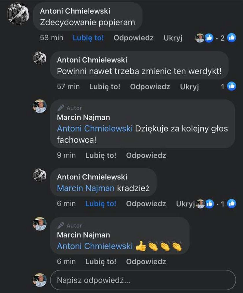 Antoni Chemielewski o walce Najmana z Ciosem.