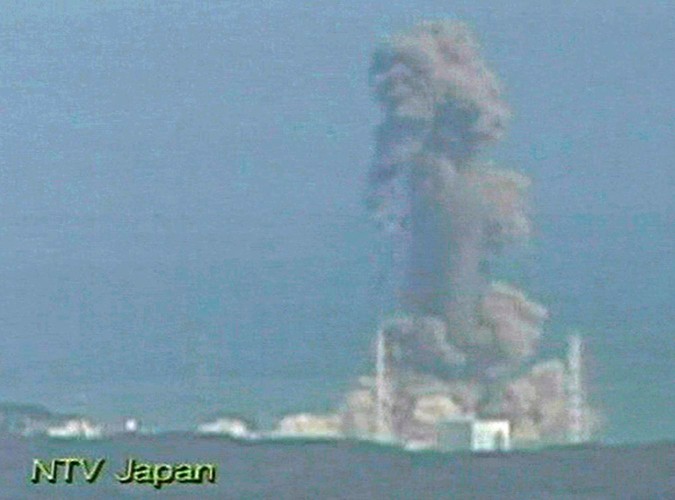 Zdjęcie elektrowni Fukushima Daiichi, wykonane po eksplozji