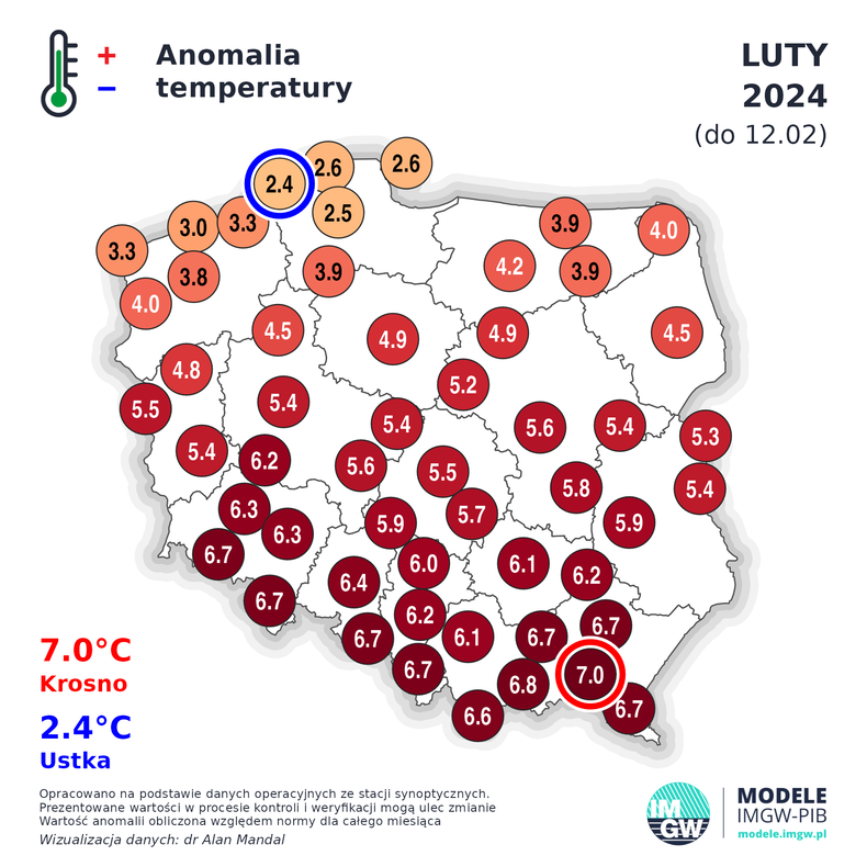 Początek lutego był w Polsce ekstremalnie ciepły