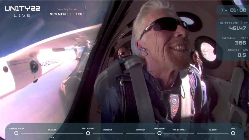 Richard Branson odbył pierwszy lot turystyczny w kosmos