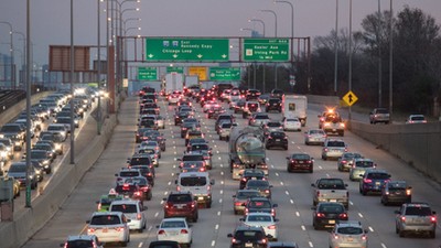As the transportation system works to become more sustainable, low-carbon fuels for cars and trucks, get a lot of attention. But there's a big, old problem that's costing the country money, time, and carbon dioxide emissions: traffic.