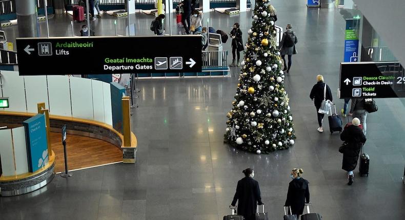Passengers at Dublin Airport Terminal 2 in December 2021. Image for illustration purposes only.Clodagh Kilcoyne/Reuters