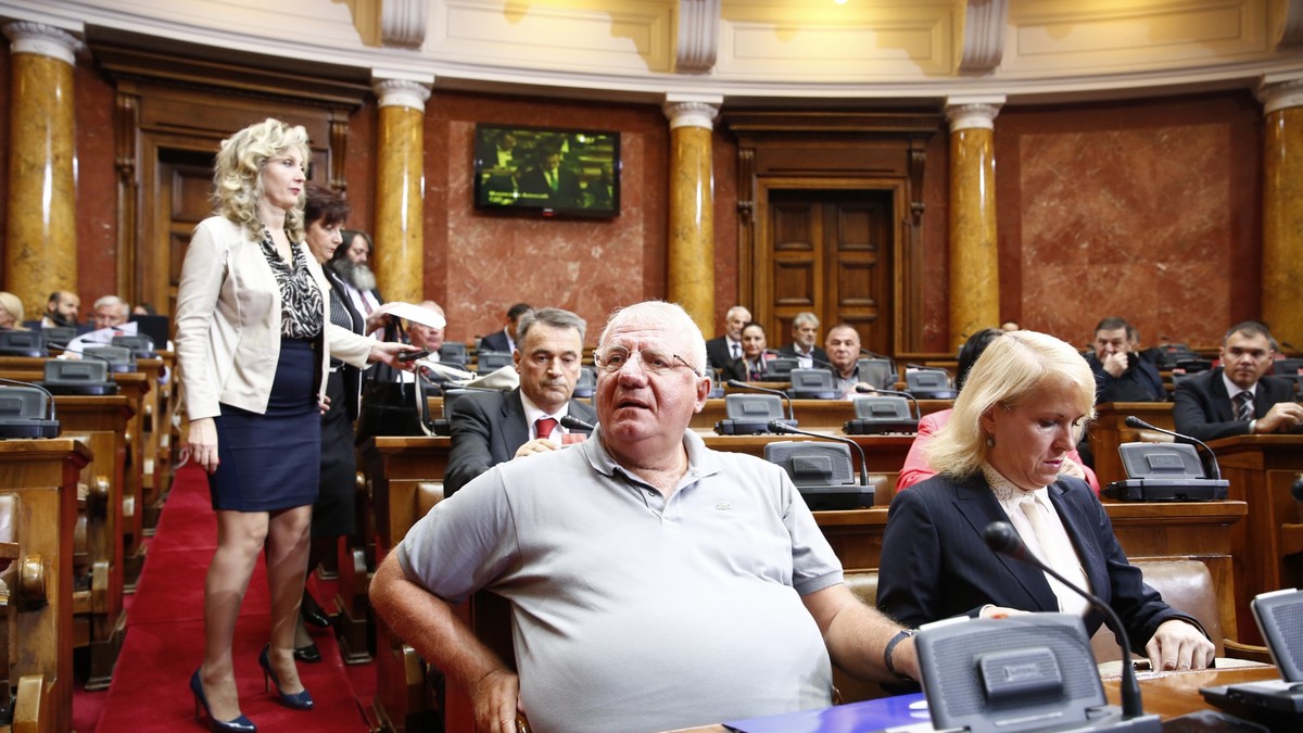 skupstina srbije06 srs vojislav seselj natasa jovanovic foto v lalic