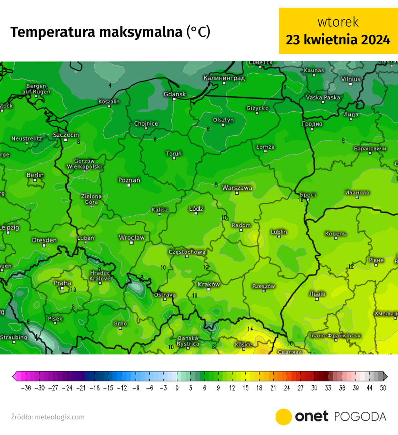 Dziś najcieplej będzie na południowym wschodzie