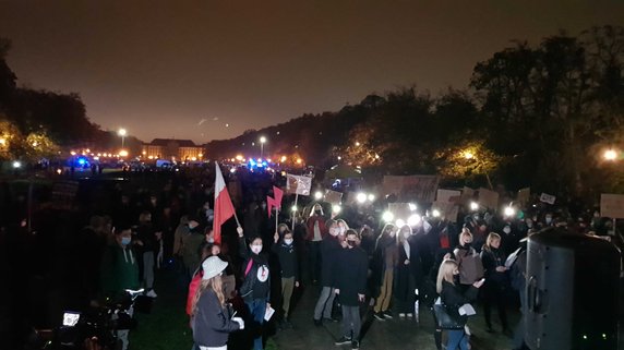 Protest w Szczecinie po ogłoszeniu wyroku TK. Dzień dziewiąty