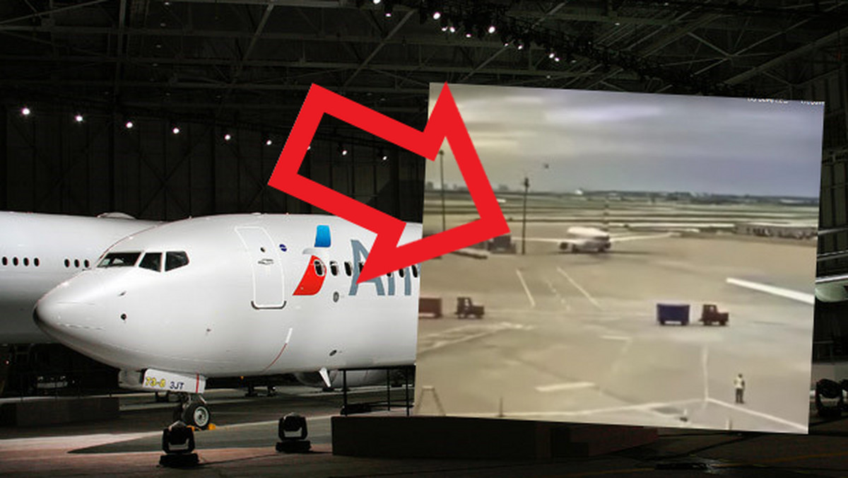 Stany Zjednoczone: Pasażerski boeing 737 skasował” wielka latarnię [WIDEO]