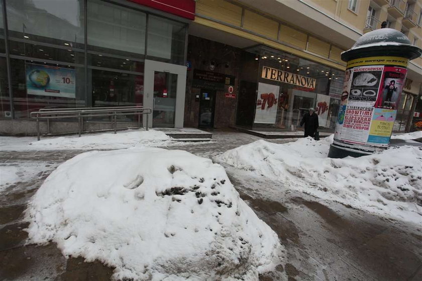 W Warszawie nie wywożą śniegu