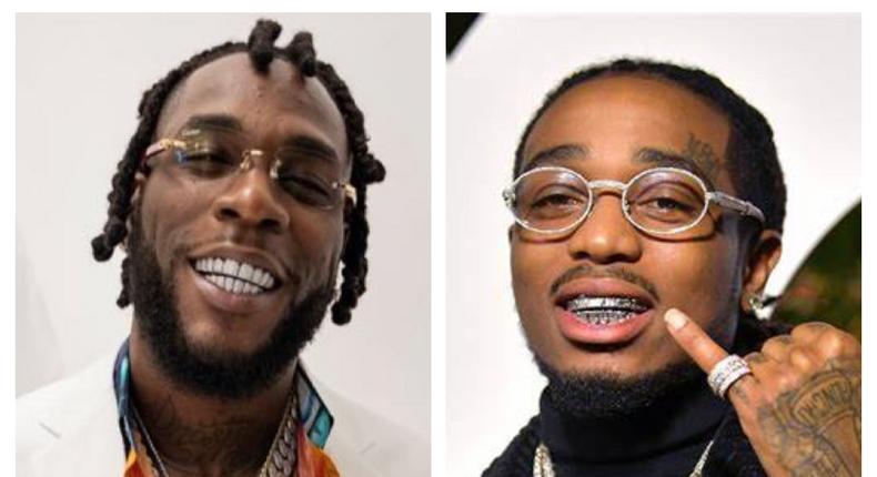 Burna Boy & Quavo spotted in music video shoot together