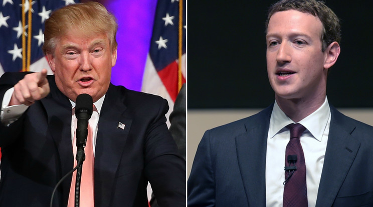 A Facebookról megszerzett adatokkal segíthették Donald
Trump elnöki kampányát. Zuckerberg hallgat a vádakról /Fotó: Getty Images, AFP