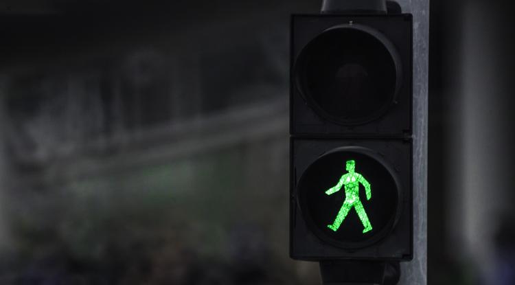 Közlekedési lámpa illusztráció