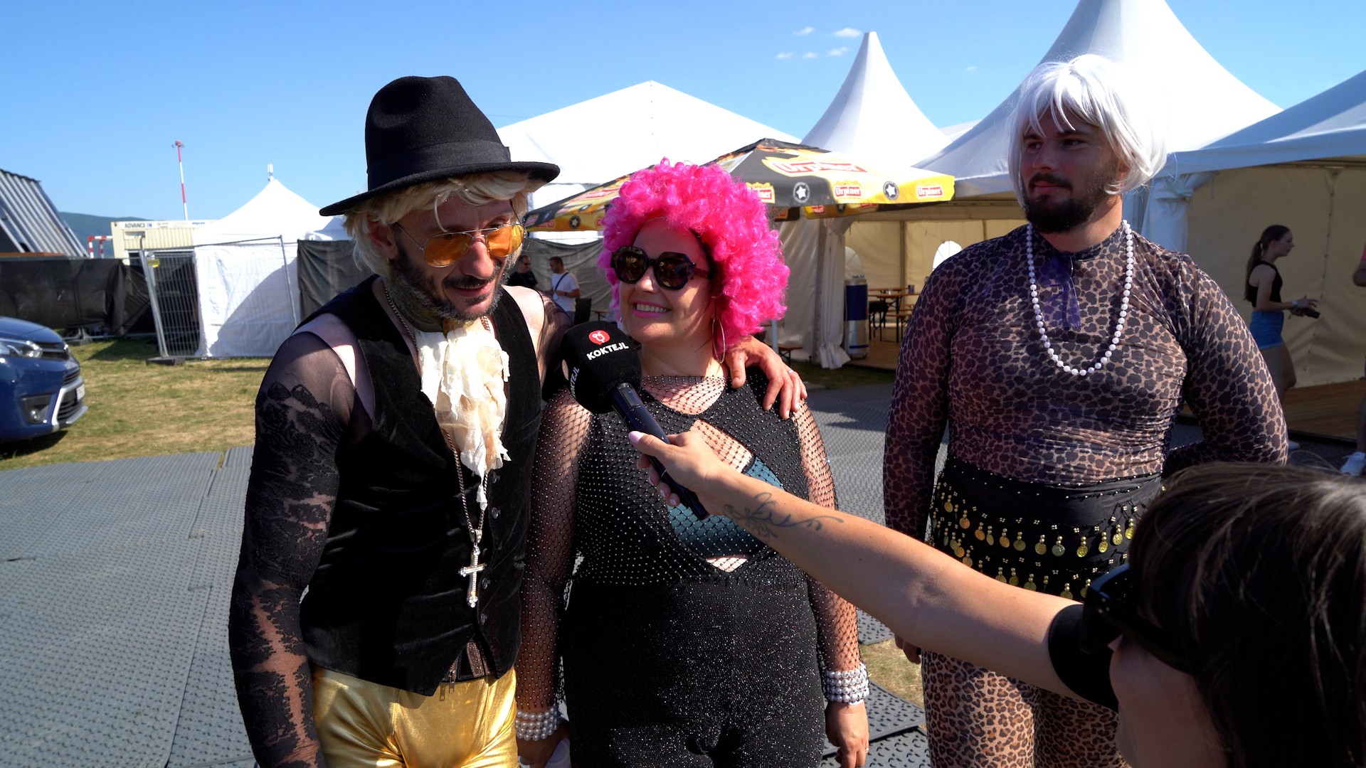 Fero Joke, Petra Polnišová a Ladislav Cmorej na festivale Pohoda.