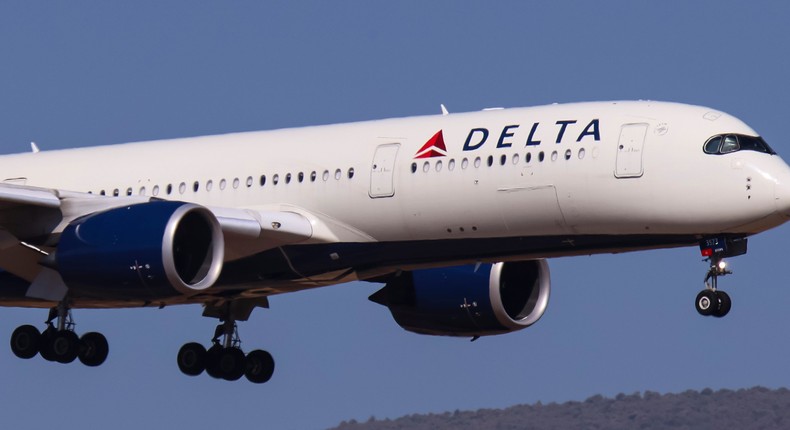 A Delta Air Lines Airbus A350.Nicolas Economou/NurPhoto via Getty Images