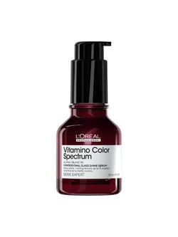 A Glass Shine Szérum egy hajban maradó szérum, amely tartós tükörfényű ragyogást biztosít akár 10 mosásig. Hőre aktiválódó formulája védi a hajat a káros UV-sugárzástól, szöszösödéstől és párától, miközben hővédelmet nyújt akár 230 °C-ig, így könnyen a fodrászok és vendégek kedvencévé válhat. - Vitamino Color Spectrum Glass Shine fényszérum L'ORÉAL PROFESSIONNEL 12 510 Ft/50 ml (250,2 Ft/1 ml)