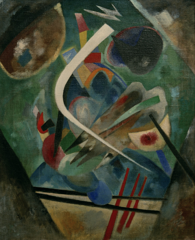 Wassily Kandinsky, "Biała linia" (1920) 
