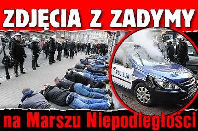 ZDJĘCIA z zadymy na Marszu Niepodległości