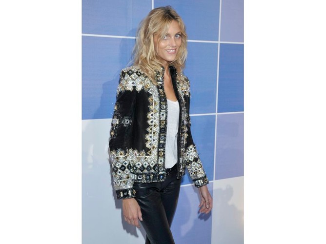 Anja Rubik na konferencji TVN, sierpień 2011