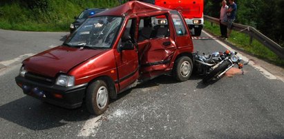 Fatalny błąd emeryta. W tico uderzył motocyklista