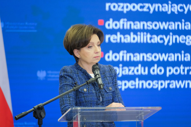 Minister rodziny i polityki społecznej Marlena Maląg