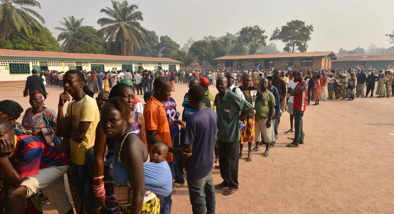 Rural community in Central Africa Republic