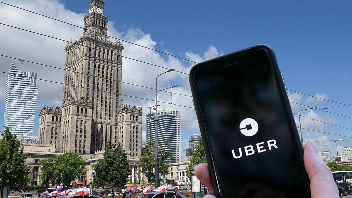 uber Warszawa Polska aplikacja taksówka