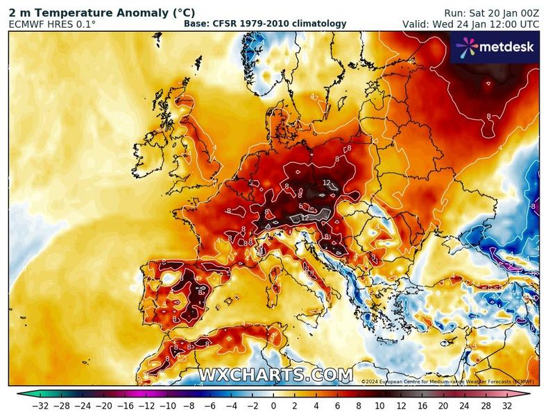 Ciepło opanuje całą Europę