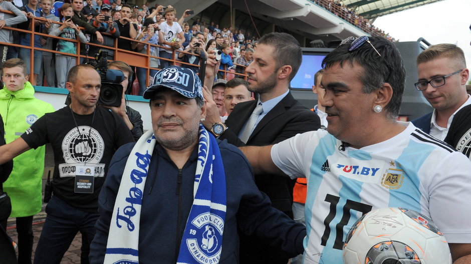 Diego Maradona na Białorusi
