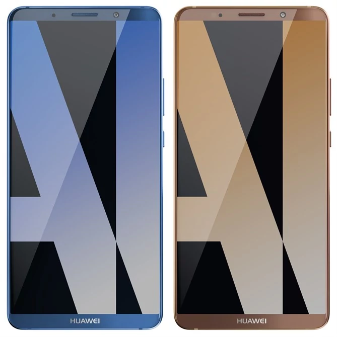 Huawei Mate 10 Pro na renderach Evleaks