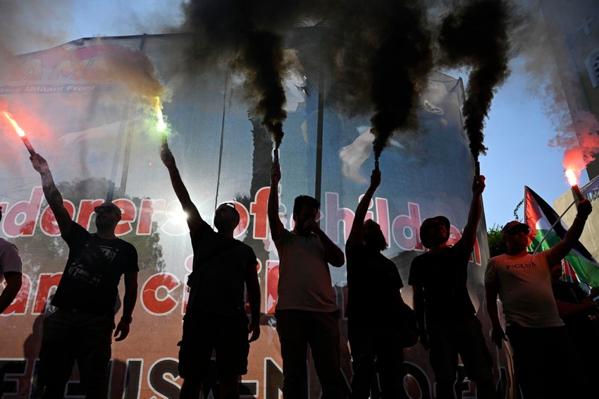 protesti u Pireju protiv Izraelaca