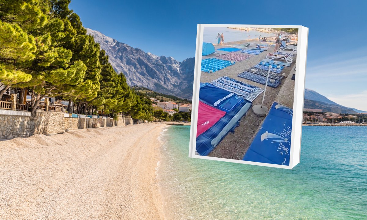 Taki widok na plaży o 8 rano w Chorwacji. Nagranie podbija sieć