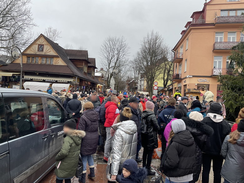 Tłok na Krupówkach