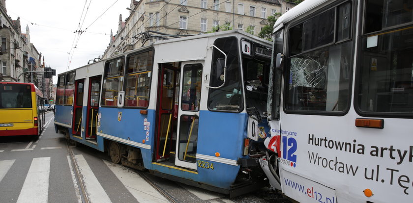 Zderzeniu tramwajów we Wrocławiu! Wielu rannych!