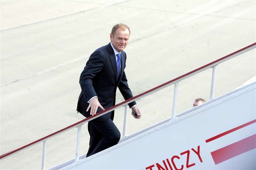 Tusk wozi przyszłego zięcia samolotem