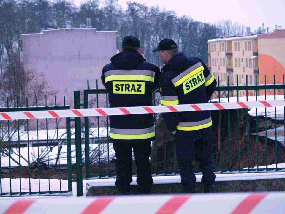 Potężna wyrwa w Ostrowcu Świętokrzyskim