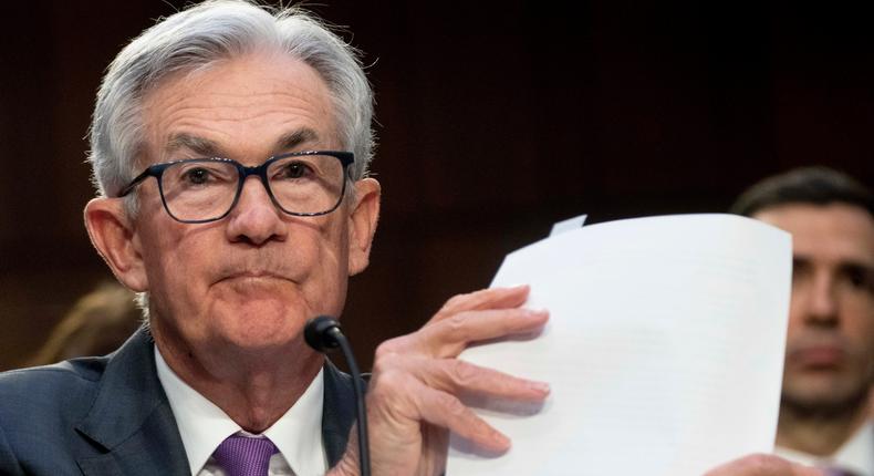 Federal Reserve Chairman Jerome Powell testifies before the Senate Banking Committee on March 7.AP Photo/Andrew Harnik