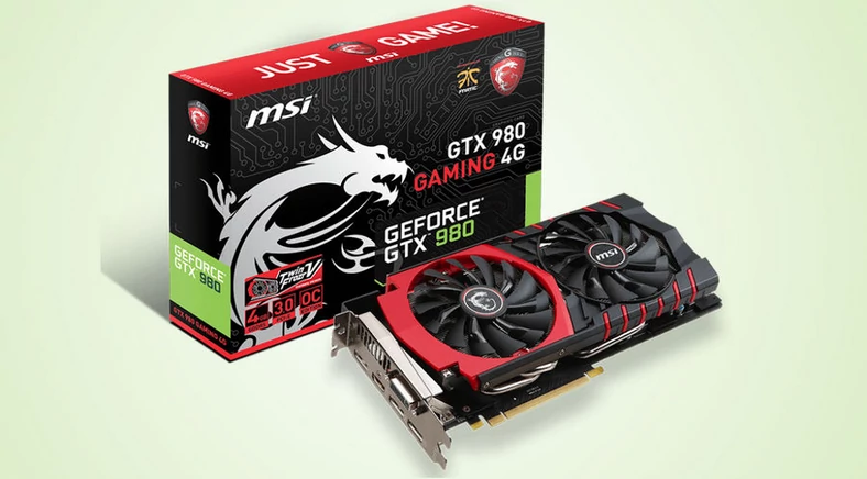 Geforce GTX 980 to obecnie najszybsza jednoprocesorowa karta w ofercie MSI. Zbudowano ją na komponentach Military Class 4