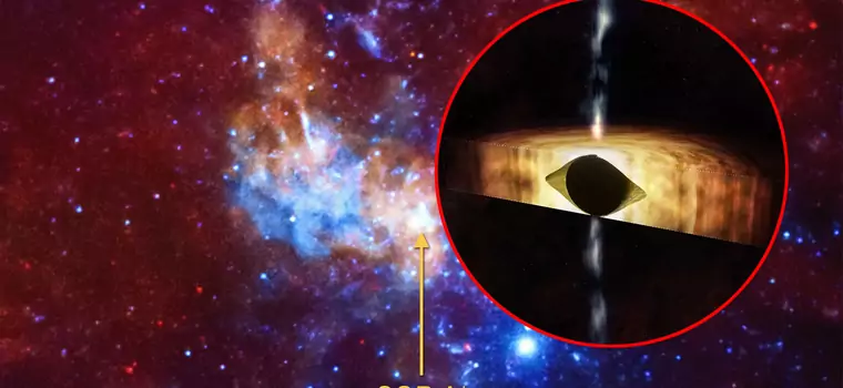 Największa czarna dziura w Drodze Mlecznej wiruje tak szybko, że zakrzywia czasoprzestrzeń