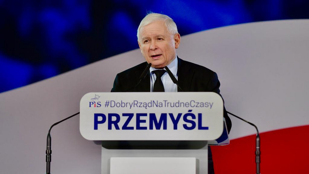 Kaczyński komentuje wpadkę podczas spotkania w Przemyślu