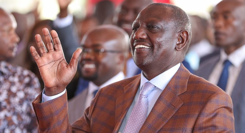 President at an interdenominational Church service at the Nakuru Athletic Club Grounds, Nakuru County on Sunday, February 12, 2023