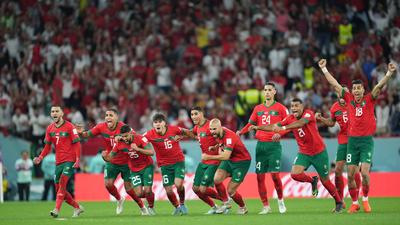 Morocco reached the World Cup quarter final for the first time in their history