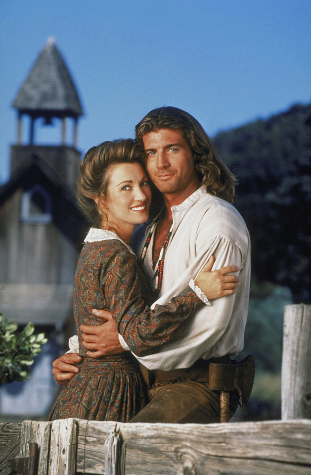 Jane Seymour i Joe Lando w serialu "Dr Quinn" (1993)