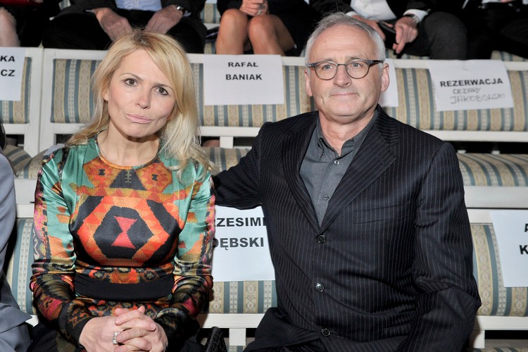 Anna Jurksztowicz i Krzesimir Dębski na gali 'Złote Kaczki 2012'